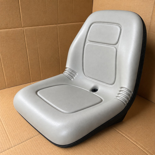 Grey vinyl seat fit - vinyl,